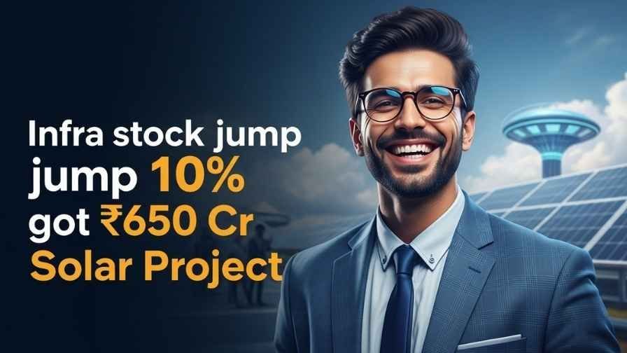 Infra Share 10 Percente Rise 650Cr Solar Project